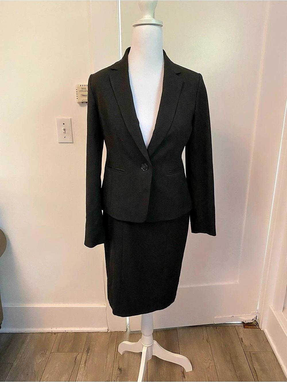 Ann Taylor Black Blazer and black skirt